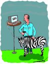 Cartoon: animal bar coding (small) by kar2nist tagged barcoding,zebra