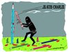 Cartoon: attack on freedom (small) by kar2nist tagged charlie,hebdo,france,killling,cartoonists