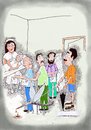 Cartoon: Blood Donation Camp (small) by kar2nist tagged blood,donation,mosquitoes,city,life,bank,transfusion