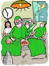 Cartoon: delivery par excellence (small) by kar2nist tagged delivery,stork,cesarian,hospital,baby