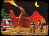 Cartoon: dragonfire fighters (small) by kar2nist tagged dragon fire firefighting