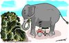 Cartoon: Elephant prop (small) by kar2nist tagged elephant,palmleaves,prop,sleep,carjack
