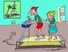 Cartoon: Exercise (small) by kar2nist tagged exercise,old,age