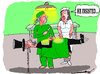 Cartoon: habits die hard (small) by kar2nist tagged magician,operating,table,doctoe,hospital,surgery