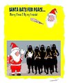 Cartoon: Merry Xmas (small) by kar2nist tagged xmas,wishes,santa,terrorists,dove