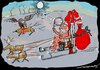 Cartoon: Santa and Global warming (small) by kar2nist tagged sata,claus,global,warming