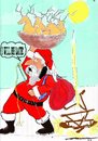 Cartoon: Santa Breakdown (small) by kar2nist tagged santa,claus,christmas,xmas,breakdown,transport,problems