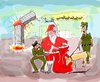 Cartoon: Santa caught by Bomb Squad (small) by kar2nist tagged santa,claus,terrorism,police,bomb,squad
