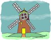 Cartoon: wind less mill (small) by kar2nist tagged wind,mill,worm