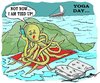 Cartoon: yoga day 2 (small) by kar2nist tagged yoga,world,octopus