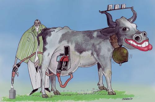 Cartoon: Milchtankstelle (medium) by shahid1955 tagged 008