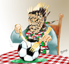Cartoon: Algerie - Egypte (small) by Majdoub Abdelwaheb tagged foot