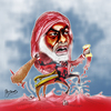 Cartoon: bloodman (small) by Majdoub Abdelwaheb tagged bloodman