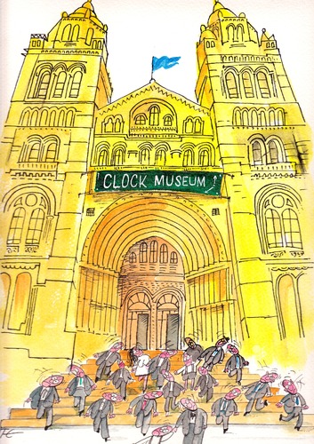 Cartoon: clock museum (medium) by axinte tagged axi