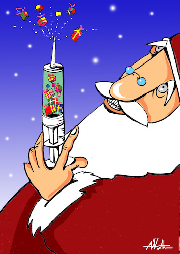 Cartoon: Merry Christmas ! (medium) by axinte tagged xmas