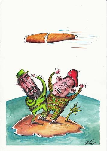 Cartoon: modern dictators (medium) by axinte tagged dictators