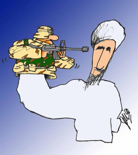 Cartoon: Iraq suicide (medium) by Gelico tagged iraq,suicide,peace,war,gelico