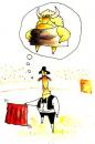 Cartoon: El Torero (small) by Gelico tagged bull,torero,man,husband,wife,etc,gelico