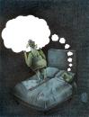 Cartoon: The spy (small) by Gelico tagged humour,white,dream,sleep,woman,man,bed,cuba,cuban,gelico,canada