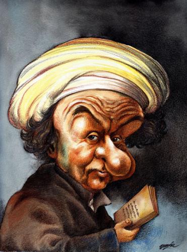 Cartoon: Rembrandt (medium) by Omar tagged caricatura