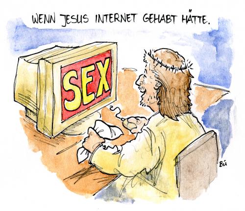Jesus mit Internetanschluss