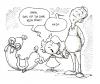 Cartoon: Das Geschenk (small) by Bülow tagged pony,horse,pferd,sausage,wurst,present,daughter,father,tochter,vater