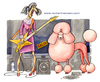 Cartoon: Dirty love (small) by Niessen tagged musician rock guitar poodle pink beggar singer