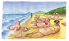 Cartoon: Foche a riva (small) by Niessen tagged beach,seal,italy,tuscany,summer,relax
