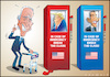 Cartoon: Biden 2024 (small) by Carayboo tagged biden,trump,election,usa,america,democrats,republicans,lengele