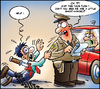 Cartoon: Police - Cut (small) by Carayboo tagged police,staff,security,strike,drunk,violence,car,speed,knife,ticket,route