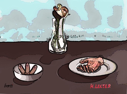 Cartoon: Stillleben (medium) by berti tagged lecter,hannibal