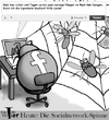 Cartoon: Die Socialnetwork-Spinne (small) by Mistviech tagged social network facebook spinne netzwerk spinnennetz fliegen