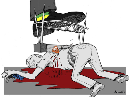 Cartoon: Etolls bleeding Motorists dry (medium) by donno tagged toll,etoll,etolls,sanral,kapsch