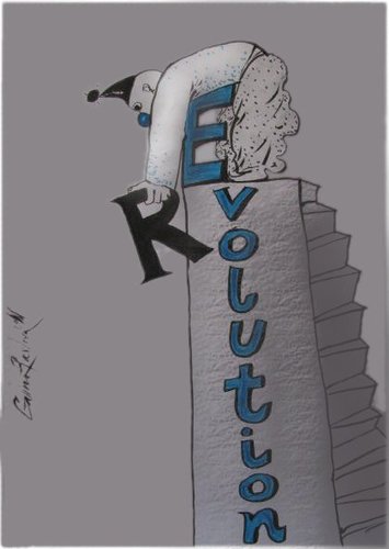 Cartoon: rEvolution (medium) by galina_pavlova tagged history