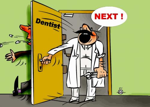 Cartoon: dentist (medium) by drljevicdarko tagged dentist