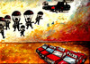 Cartoon: Desant (small) by drljevicdarko tagged taxi and army