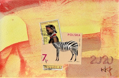 Cartoon: African centaur (medium) by Kestutis tagged africa,centaur,postcard,kunst,art,kestutis,lithuania