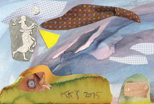 Cartoon: Autumn pasture (medium) by Kestutis tagged dada,postcard,man,woman,art,kunst,kestutis,lithuania,autumn