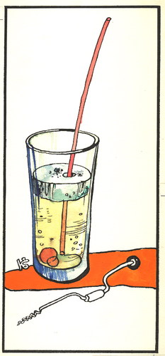 Cartoon: Cocktail with ice (medium) by Kestutis tagged cocktail,ice,kestutis,siaulytis,sluota