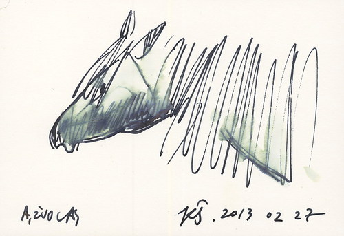 Cartoon: Horses. Sketch (medium) by Kestutis tagged horses,sketch,kestutis,lithuania,pferde