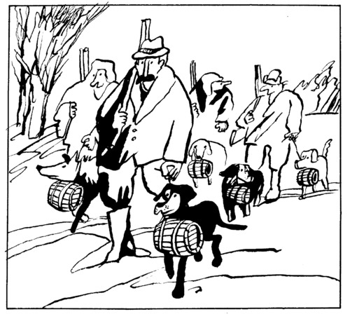 Cartoon: HUNTING. JAGD (medium) by Kestutis tagged hunting,jagd,winter,dog,hund,hunter,kestutis,lithuania,adventure,sluota