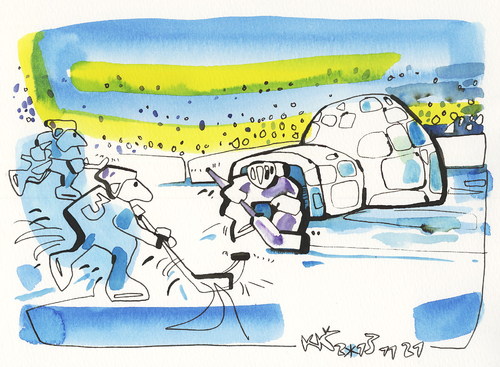 Cartoon: Ice Hockey (medium) by Kestutis tagged winter,sports,ice,hockey,olympic,games,sochi,2014,kestutis,lithuania