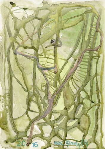 Cartoon: Lithuanian birch (medium) by Kestutis tagged dada,watercolor,lithuania,birch,kestutis,art,kunst