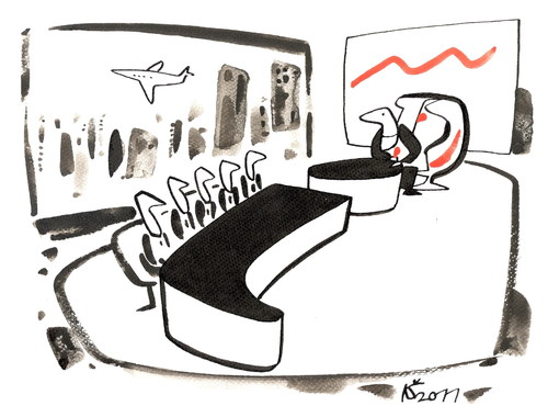 Cartoon: MEETING (medium) by Kestutis tagged boss,chef,office,meeting
