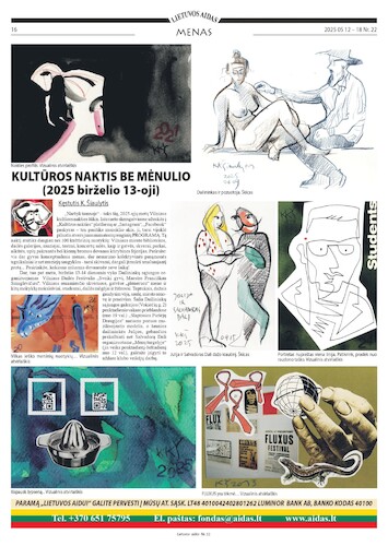 Cartoon: Moonless Cultural Night (medium) by Kestutis tagged cultur,night,kestutis,lithuania,newspaper,art,kunst,sketch