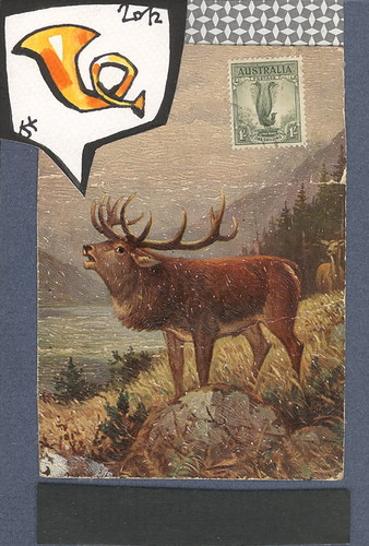 Cartoon: Postcard. Postal horn (medium) by Kestutis tagged post,postcard,horn,nature,kestutis,siaulytis,collage