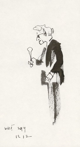 Cartoon: Romualdas Budrys (medium) by Kestutis tagged art,kunst,sketch,museum,kestutis,lithuania