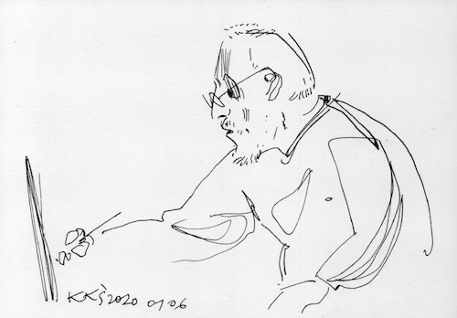 Cartoon: Sketch art. Artist and model 3 (medium) by Kestutis tagged sketch,art,kunst,model,kestutis,lithuania