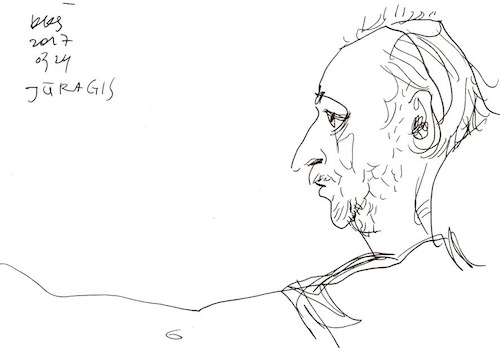 Cartoon: Sketch. Artists and model (medium) by Kestutis tagged sketch,kestutis,lithuania,artist