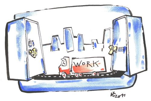 Cartoon: UNEMPLOYMENT (medium) by Kestutis tagged work,unemployment,arbeit,arbeitslosigkeit